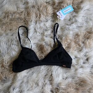 Dorina Black Lace Triangle Bralette - Soft Support